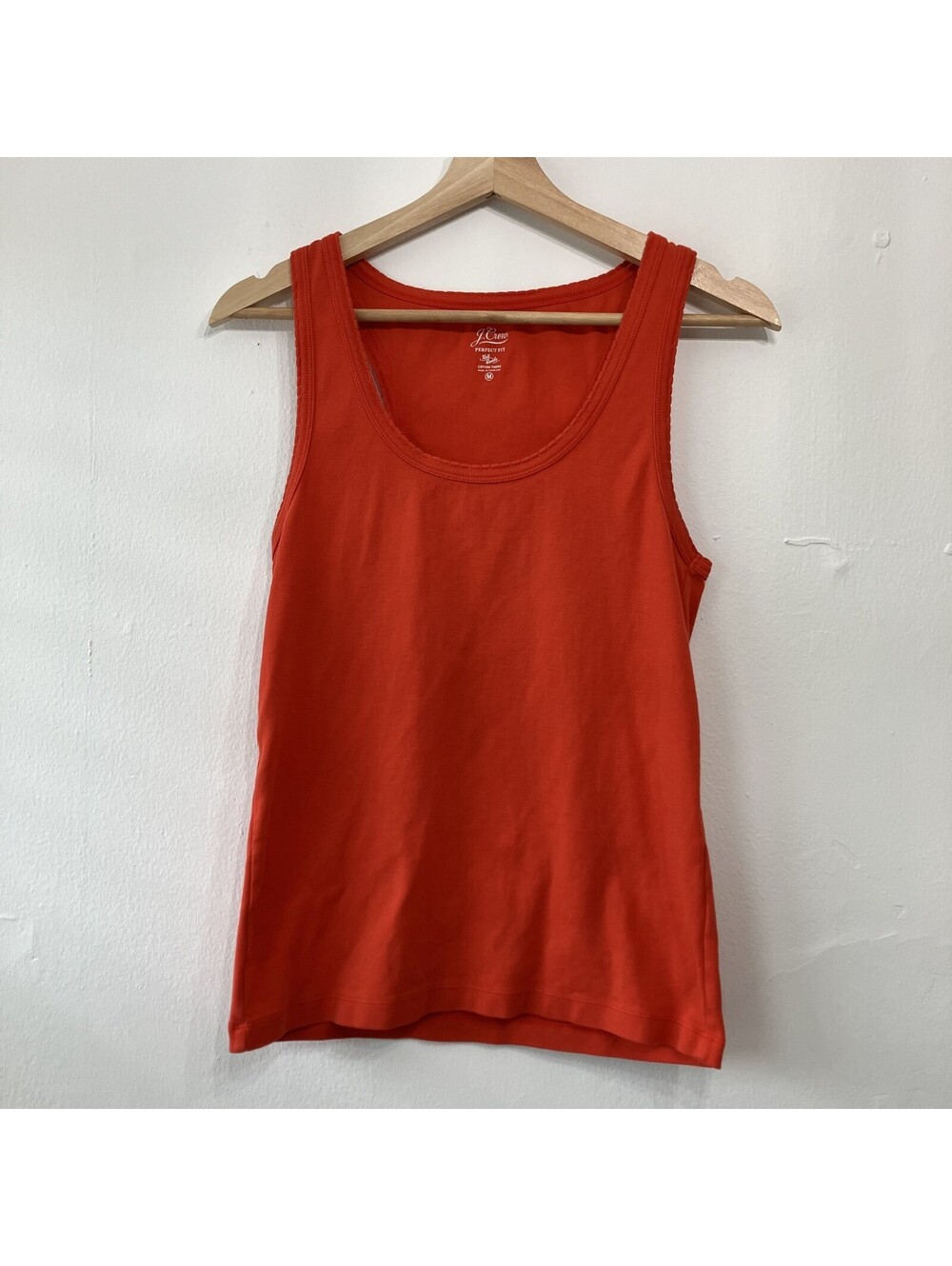 J.Crew 100% Cotton Tank Top Layering Classic Elevated Basic Bold Boho Medium